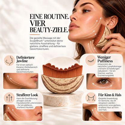 SculptBrush – vier Beauty-Ziele für Jawline, Puffiness, Straffung, Kinn und Hals
